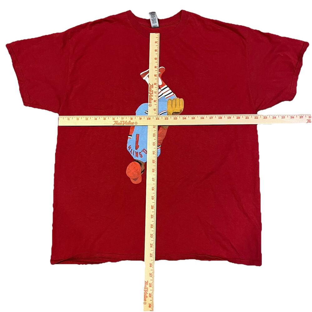 Ozzie Smith Backflip T-Shirt Red Mens XL St. Louis Cardinals - Picture 4 of 6